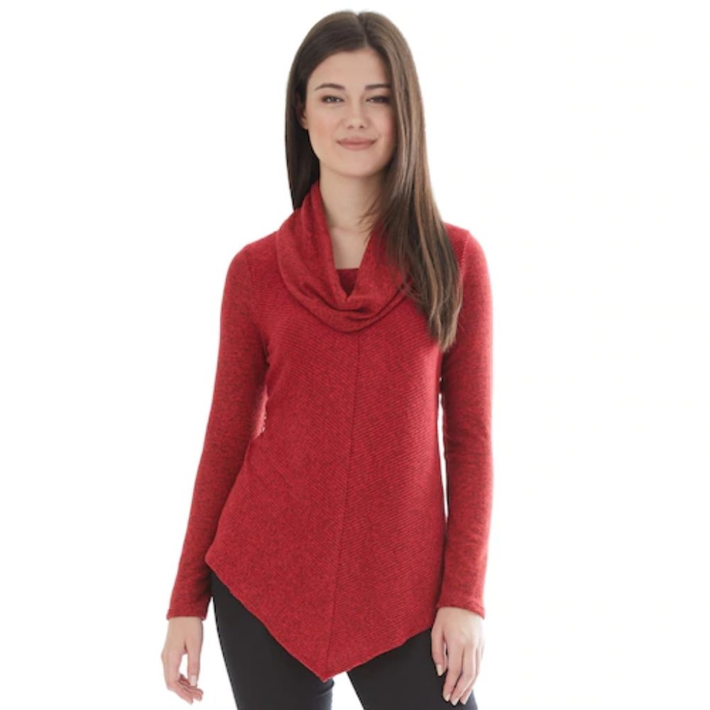 Juniors' IZ Byer Cowl Neck Top